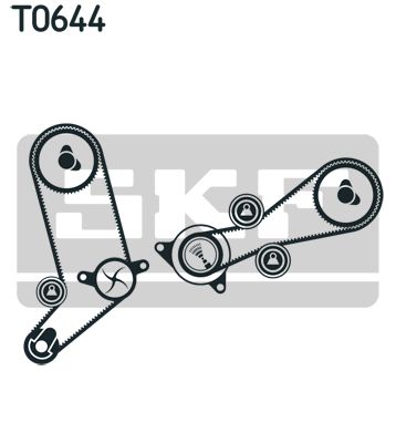 SKF Wasserpumpe + Zahnriemensatz (VKMC 01258-1)