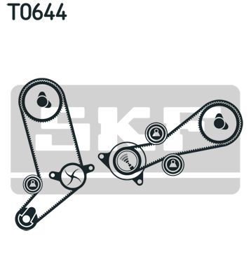 SKF Wasserpumpe + Zahnriemensatz (VKMC 01258-1) 7316574271191 VKMC 01258-1