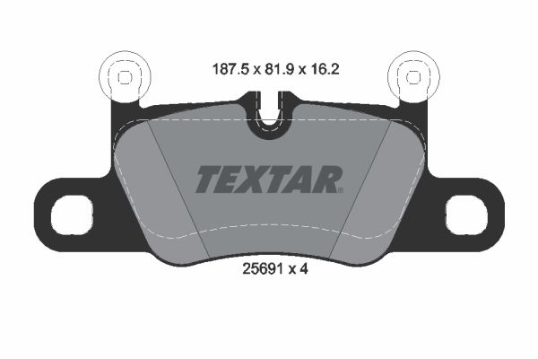 TEXTAR Bremsbelagsatz, Scheibenbremse (2569101)