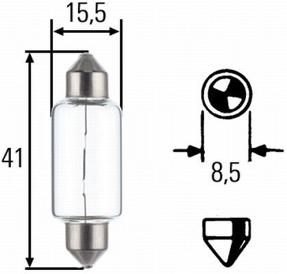 HELLA Glühlampe, Rückfahrleuchte (8GM 002 091-261)