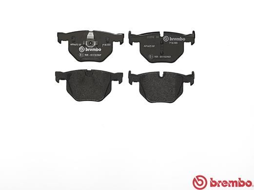 BREMBO Bremsbelagsatz, Scheibenbremse (P 06 033)