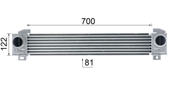 MAHLE Ladeluftkühler (CI 207 000P)