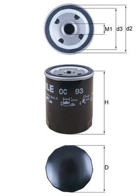 KNECHT Ölfilter (OC 93)