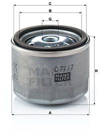 MANN-FILTER Luftfilter (C 77/7)