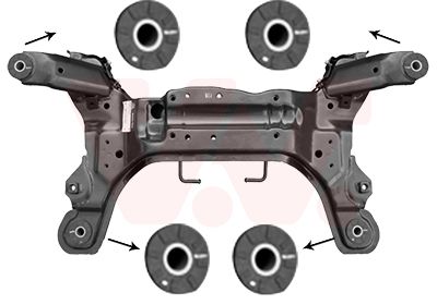 VAN WEZEL Hilfsrahmen/Aggregateträger (8245690)