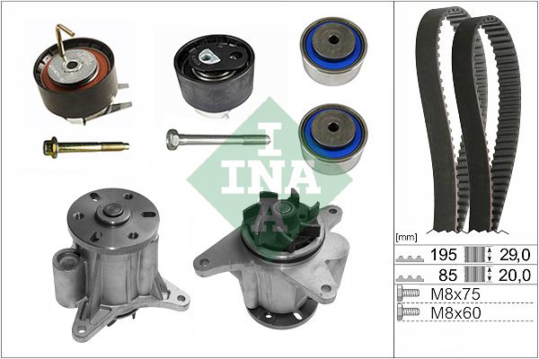 Schaeffler INA Wasserpumpe + Zahnriemensatz (530 0764 31)