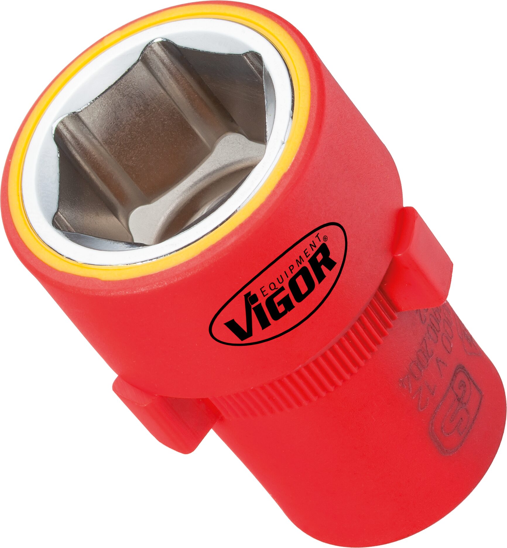 VIGOR VDE Steckschlüssel-Einsatz ∙ V3337 ∙ Vierkant12,5 mm (1/2 Zoll) ∙ Außen-Sechskant Profil ∙ 22 mm