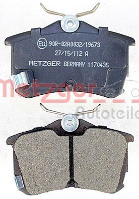 METZGER Bremsbelagsatz, Scheibenbremse (1170435)
