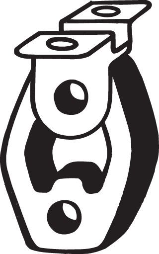 BOSAL Gummistreifen, Abgasanlage (255-161)