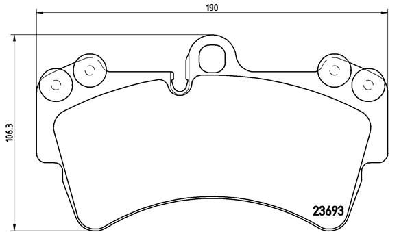 BREMBO Bremsbelagsatz, Scheibenbremse (P 85 065)