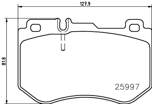 BREMBO Bremsbelagsatz, Scheibenbremse (P 50 123)