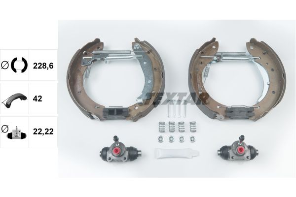 TEXTAR Bremsbackensatz (84053901)