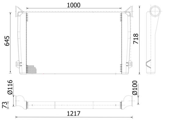MAHLE Ladeluftkühler (CI 208 000P)