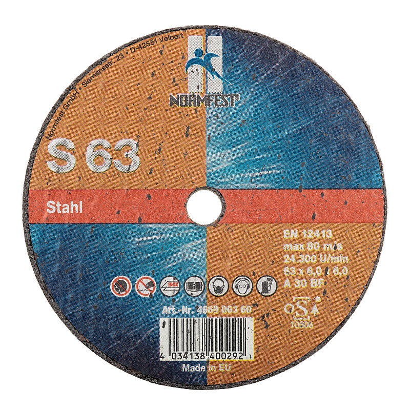 SCHRUPPSCHEIBE INOX 63x6,0 V10 (4669-063-60) | NORMFEST SCHRUPPSCHEIBE INOX 63x6,0 V10 (4669-063-60) | NORMFEST