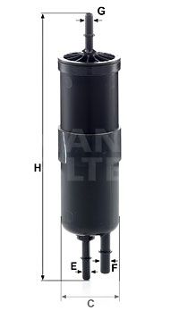 MANN-FILTER Kraftstofffilter (WK 6030) Thumbnail