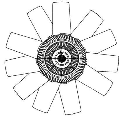 MAHLE Lüfter, Motorkühlung (CFF 490 000P)