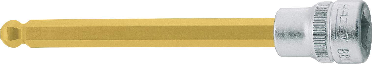 HAZET Schraubendreher-Steckschlüsseleinsatz 8801KK-6 ∙ Vierkant10 mm (3/8 Zoll) ∙ Innen-Sechskant Profil ∙ 6 mm 4000896039593 8801KK-6