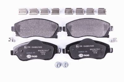 HELLA Bremsbelagsatz, Scheibenbremse (8DB 355 018-511)