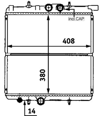 MAHLE Kühler, Motorkühlung (CR 527 000S)