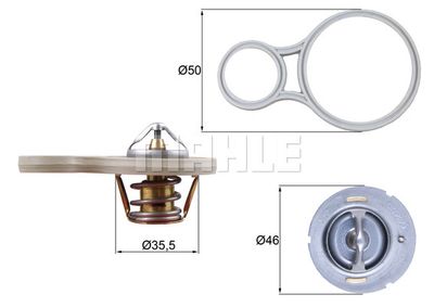 MAHLE Thermostat, Kühlmittel (TX 255 91)