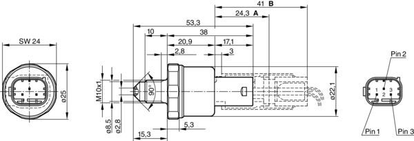 BOSCH Druckschalter, Bremshydraulik (0 265 005 303)