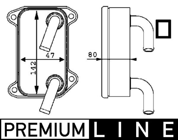 MAHLE Ölkühler, Motoröl (CLC 40 000P) 4057635067805 CLC 40 000P