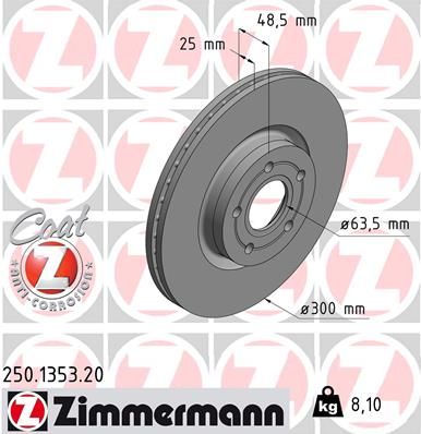 ZIMMERMANN Bremsscheibe (250.1353.20)