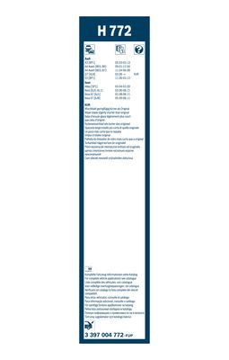 BOSCH Wischblatt (3 397 004 772)