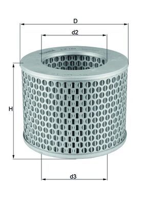 KNECHT Luftfilter (LX 186)