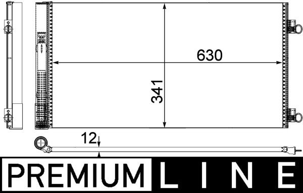 MAHLE Kondensator, Klimaanlage (AC 751 000P) MAHLE Kondensator, Klimaanlage (AC 751 000P)