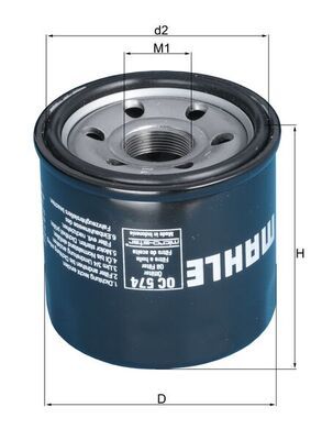 MAHLE Ölfilter (OC 574)