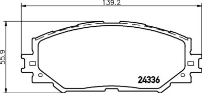 HELLA Bremsbelagsatz, Scheibenbremse (8DB 355 006-861)