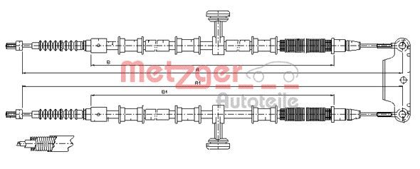 METZGER Seilzug, Feststellbremse (11.5945) Thumbnail