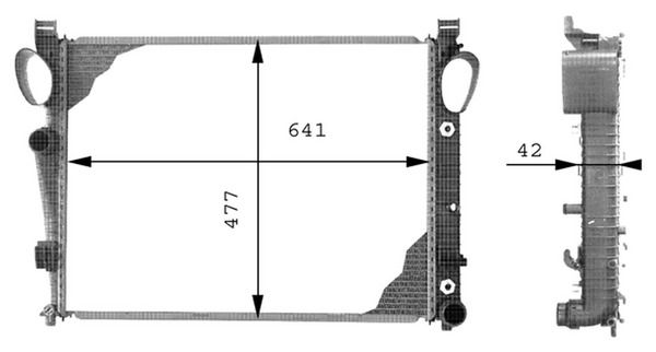 MAHLE Kühler, Motorkühlung (CR 295 000P)