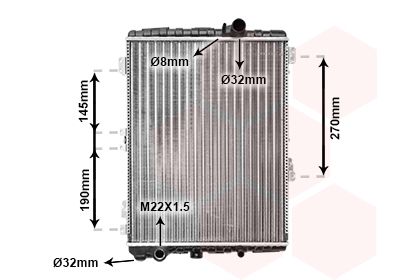 VAN WEZEL Kühler, Motorkühlung (03002038) Thumbnail