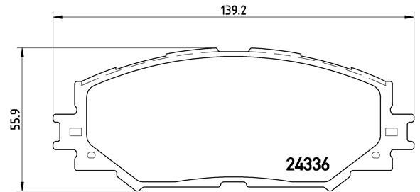 BREMBO Bremsbelagsatz, Scheibenbremse (P 83 082)