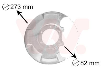 VAN WEZEL Spritzblech, Bremsscheibe (5810371) Thumbnail