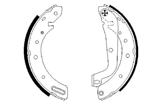 BOSCH Bremsbackensatz (0 986 487 583)