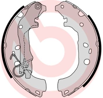 BREMBO Bremsbackensatz (S 23 518)