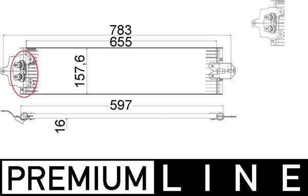 MAHLE Ölkühler, Automatikgetriebe (CLC 49 000P)