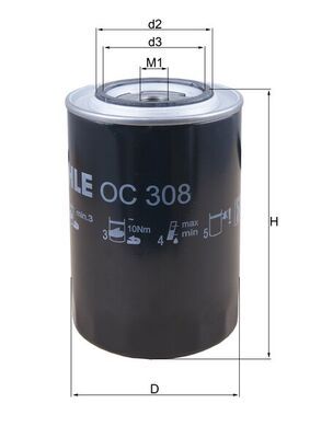 KNECHT Ölfilter (OC 308) KNECHT Ölfilter (OC 308)