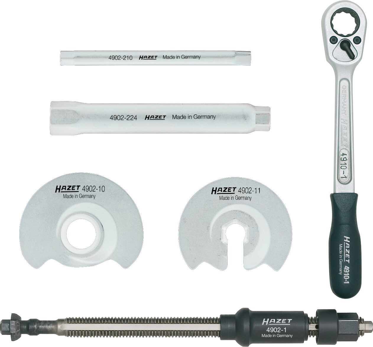 HAZET Innen-Federspanner Satz 4902/6 ∙ Anzahl Werkzeuge: 6