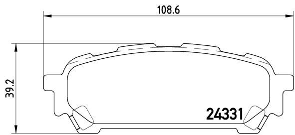 BREMBO Bremsbelagsatz, Scheibenbremse (P 78 014)