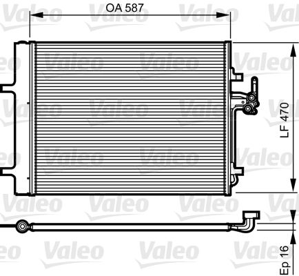 VALEO Kondensator, Klimaanlage (814184) VALEO Kondensator, Klimaanlage (814184)