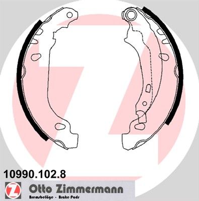 ZIMMERMANN Bremsbackensatz (10990.102.8)