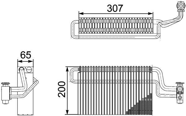 MAHLE Verdampfer, Klimaanlage (AE 146 000P) MAHLE Verdampfer, Klimaanlage (AE 146 000P)