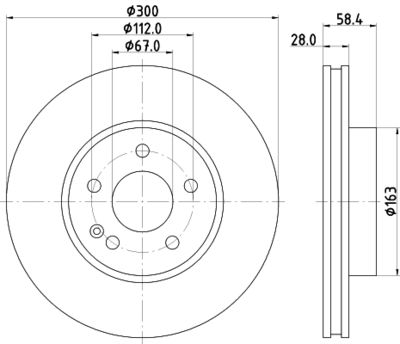 HELLA Bremsscheibe (8DD 355 128-131) 4082300659924 8DD 355 128-131