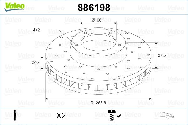 VALEO Bremsscheibe (886198)