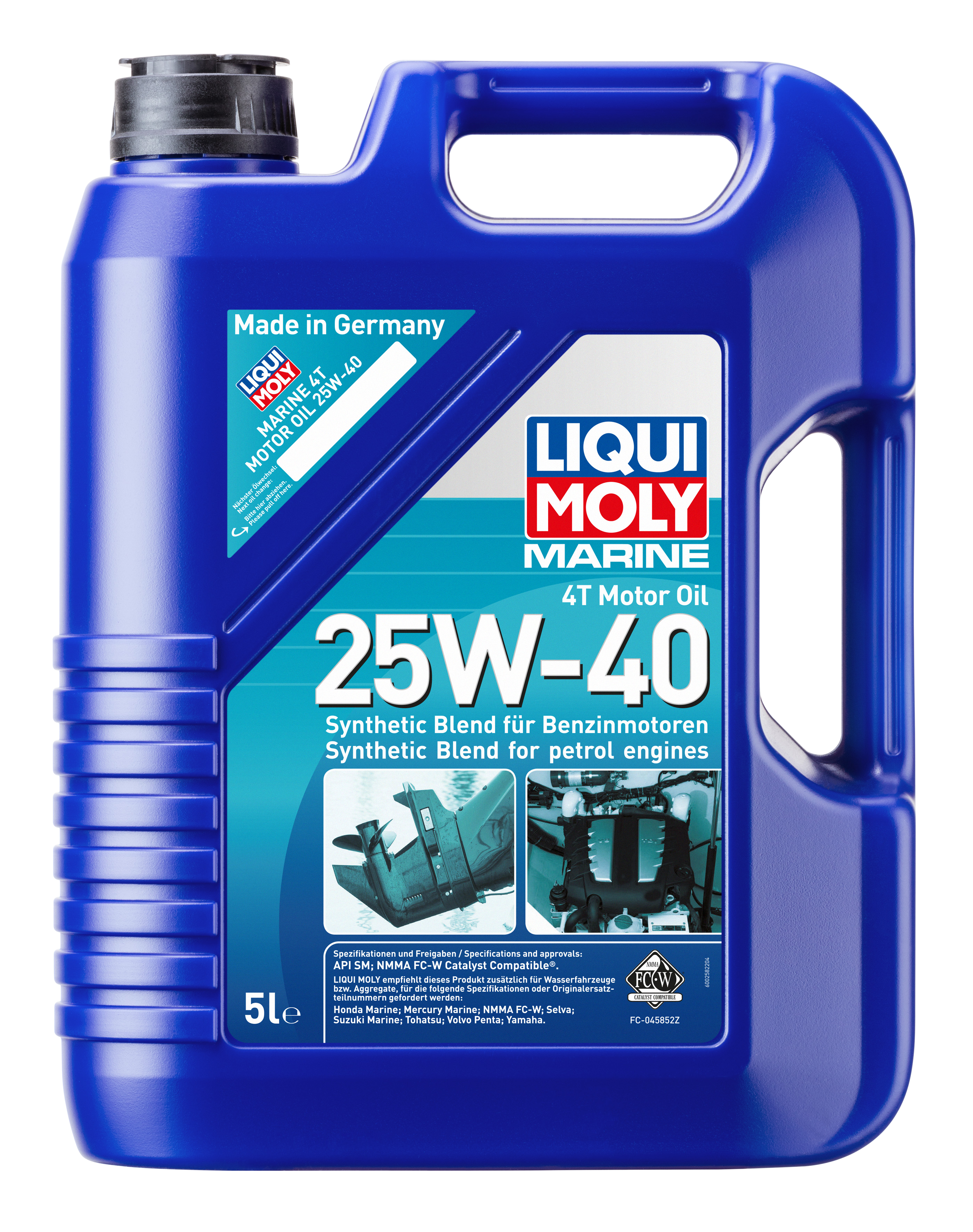 LIQUI MOLY Marine 4T Motor Oil 25W-40, 5 l (25027)
