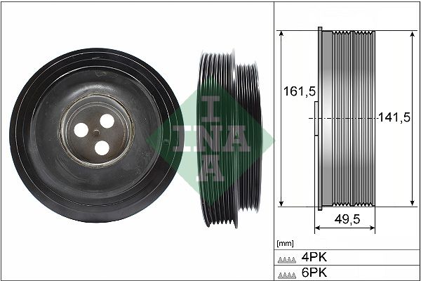 Schaeffler INA Riemenscheibe, Kurbelwelle (544 0166 10)